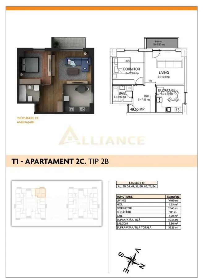 Aparatorii Patriei - Apartament 2 camere - foto 4