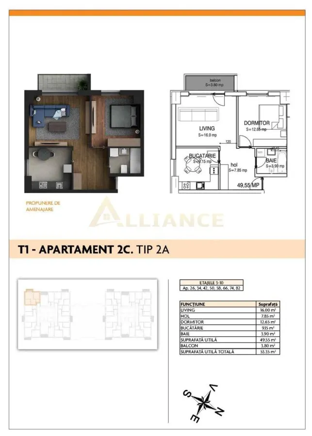 Aparatorii Patriei - Apartament 2 camere - foto 8