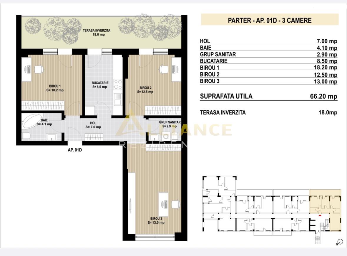Apartament 3 camere Sector 4 Metalurgiei - foto 2