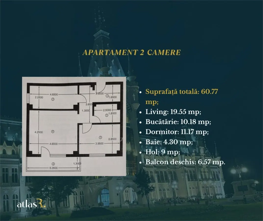 Apartament 2 camere | 61 mp | Bloc nou | Pod Socola | Mutare imediata - foto 10