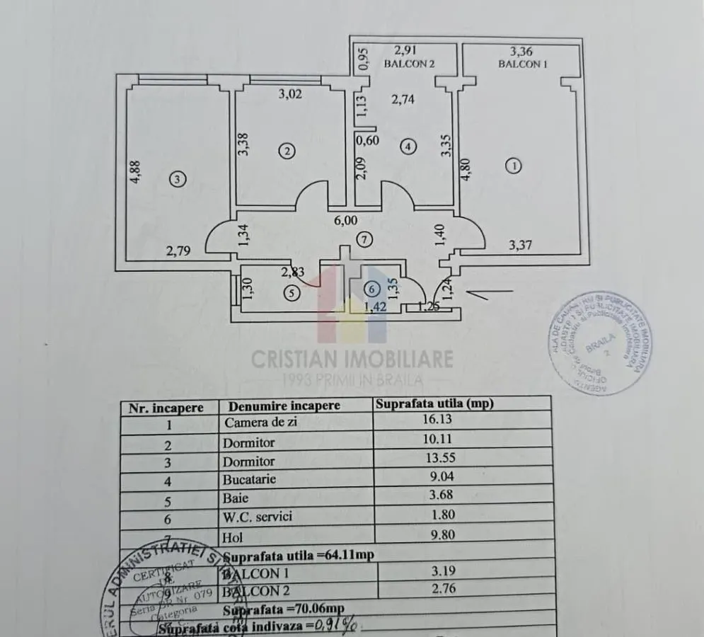 Mobilat si Utilat! Ap 3 camere, zona Garii, SPATIOS - foto 9