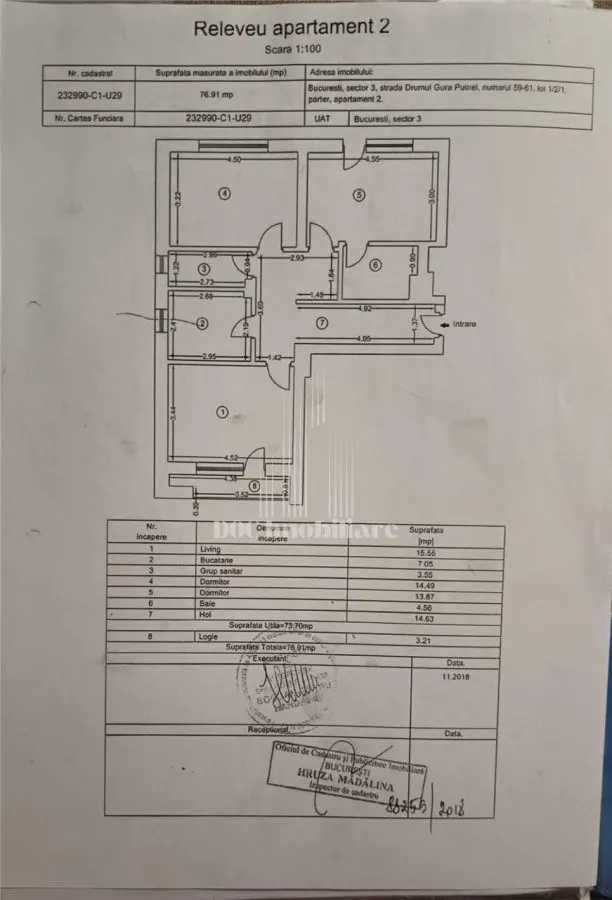 Vanzare 3 camere | Pallady | parcare |+curte|Comision 0% - foto 15