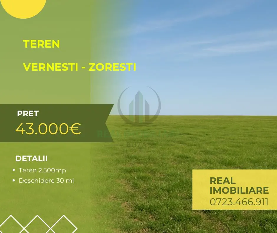 Teren de vanzare Vernesti - Zoresti! - foto 1