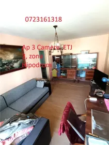 Ap 3 camere, ETAJ 3 conf I semid, Hipodrom - Braila