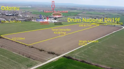 Teren Intravilan 43.067 mp | Deschidere DN19F | Odoreu – Satu Mare | Oportunitate  de Investiție - foto 7