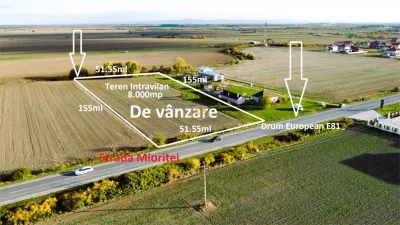 Teren intravilan - 8.000 mp in Botiz | Acces din Drum European - foto 11