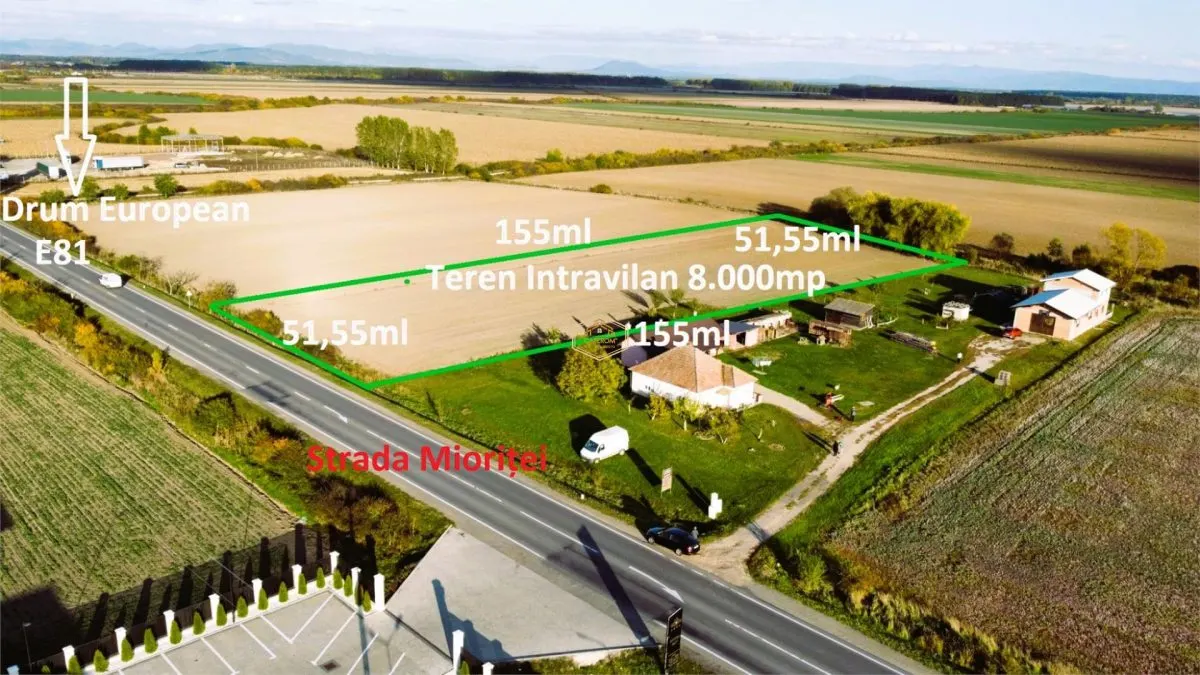 Teren intravilan - 8.000 mp in Botiz | Acces din Drum European - foto 4