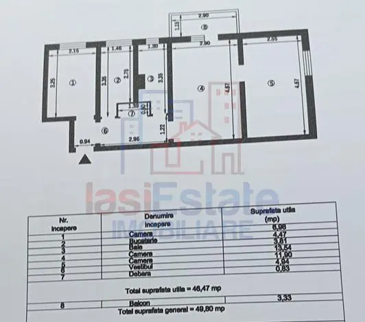 Apartament 3 camere Alexandru cel Bun - Minerva - foto 2