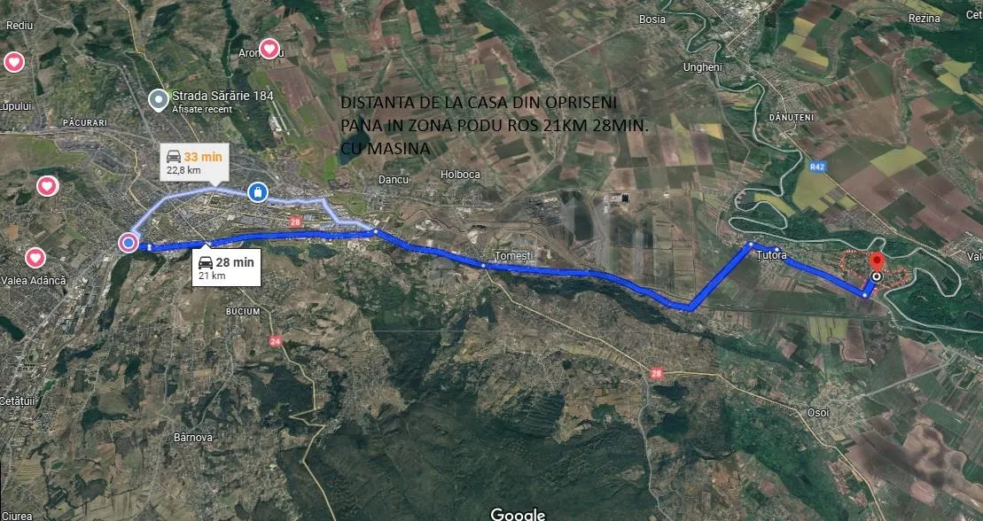 Vila P+M su=130mp Teren=500mp Opriseni com Tutora 20km de Iasi- Podu Ros - foto 17