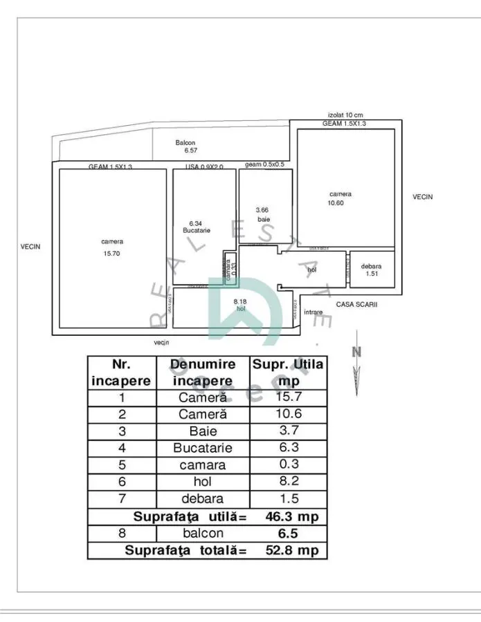 Apartament 2 camere, Tractorul, Brasov - foto 16