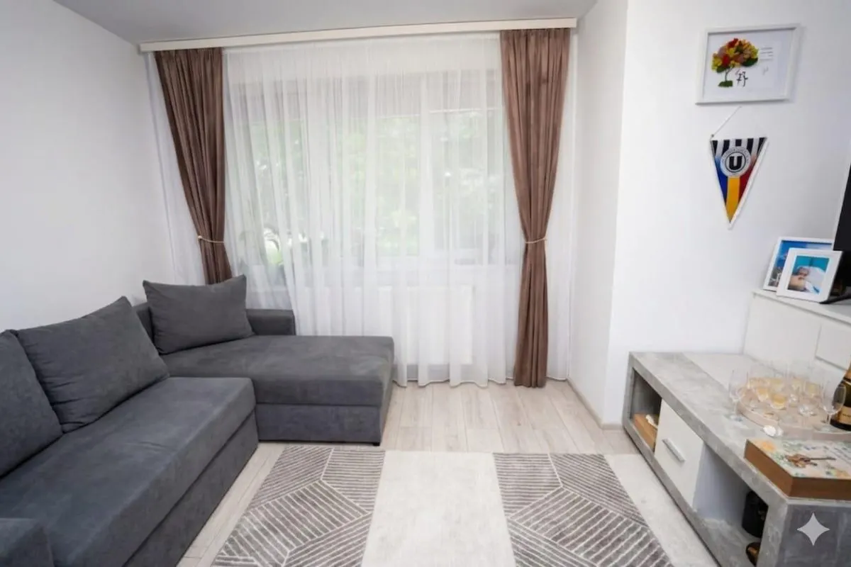 Apartament 2 Camere Tudor Renovat Mobilat Zona cu Spatiu Verde - foto 8