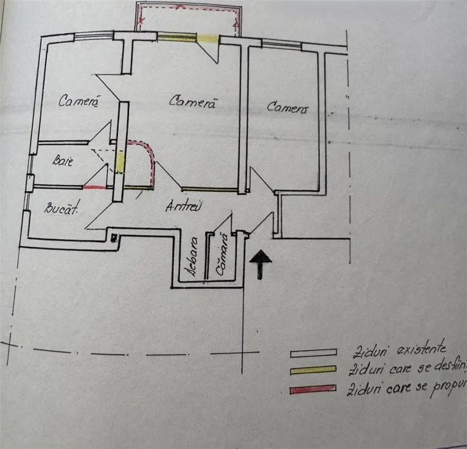 Apartament 3 camere , Semi- Central , Bloc Izolat - foto 7
