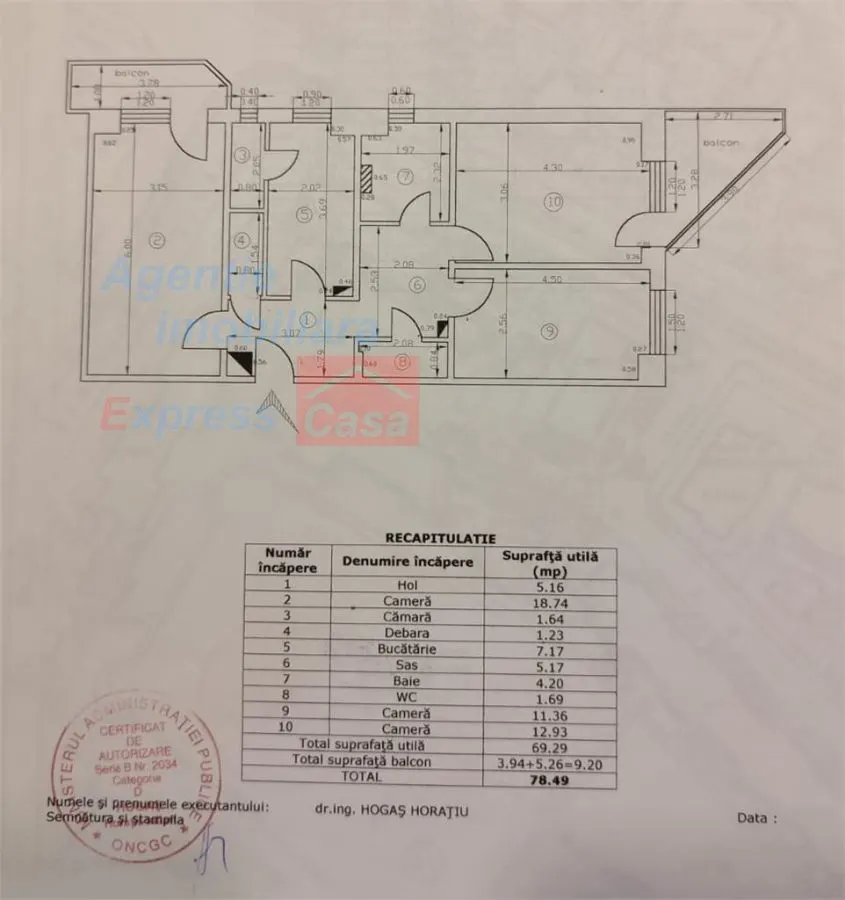 Apartament spatios de 3 camere, ultracentral, strada Arcu - foto 13