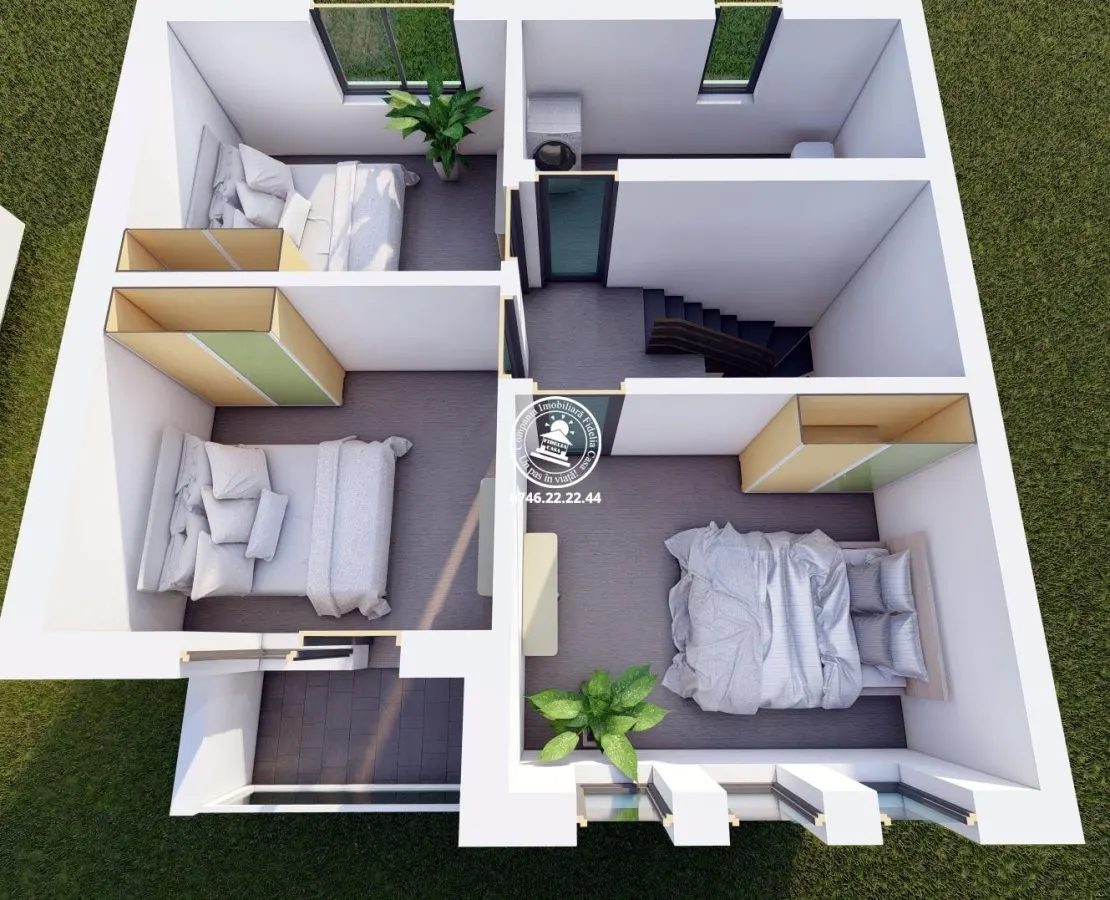 Case insiruite , 4 camere , P+1E - central in Valea Lupului - COMISION 0% - foto 7