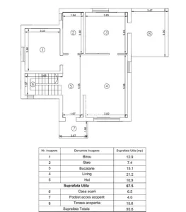 Vila 5 camere , D+P+1E , 775mp teren,langa padure - Valea Lupului , Iasi - COMISION 0% - foto 4