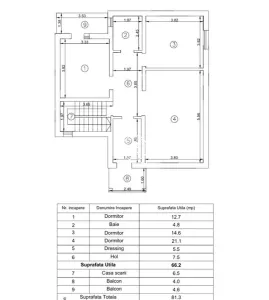 Vila 5 camere , D+P+1E , 775mp teren,langa padure - Valea Lupului , Iasi - COMISION 0% - foto 5