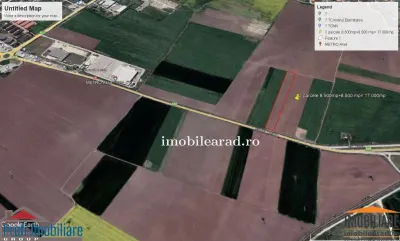 Teren intravilan 17.000 mp cu front la Centura intre Metro si 6 Vanatori - Arad