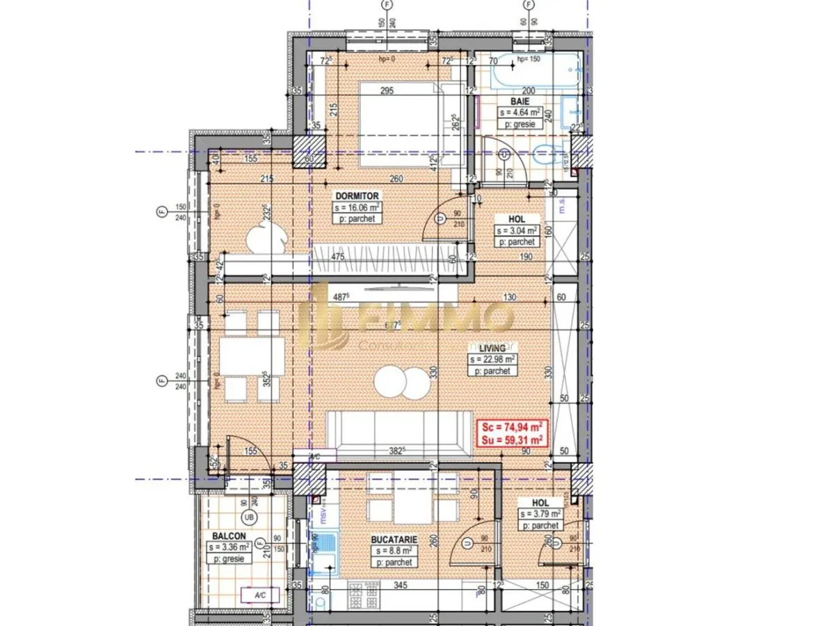 Apartamente tip 2.2 | 60mp | Bloc nou | Traian Vuia | ID:1134 - foto 2