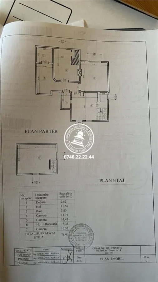 Apartament cu 3 camere  de vanzare  Tg Cucu - Podul de Fier, - foto 14