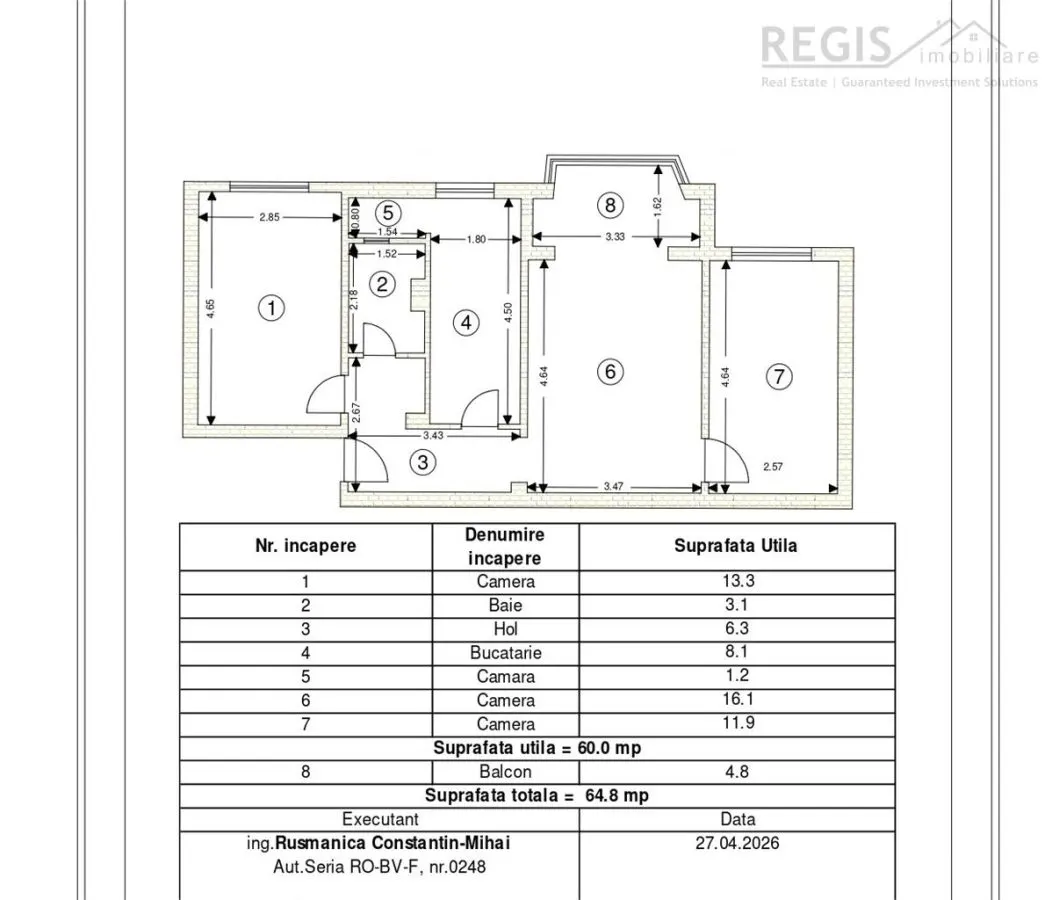 Apartament de vanzare 3 camere cu pivnita mare, Astra, Brasov - foto 4
