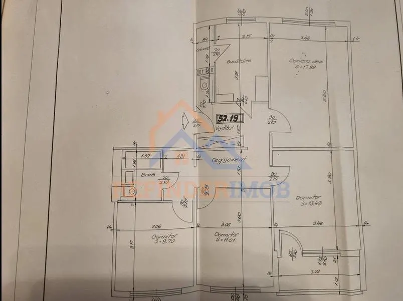 4 camere Brancoveanu Izvorul Crisului, centrala, 81 mp - foto 8