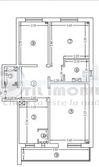 Apartament 3 camere  – Dacia | 72 mp - foto 1