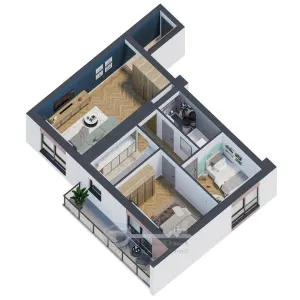 Apartament 3 camere â€“61,71 mp | COMISION 0% - Iasi