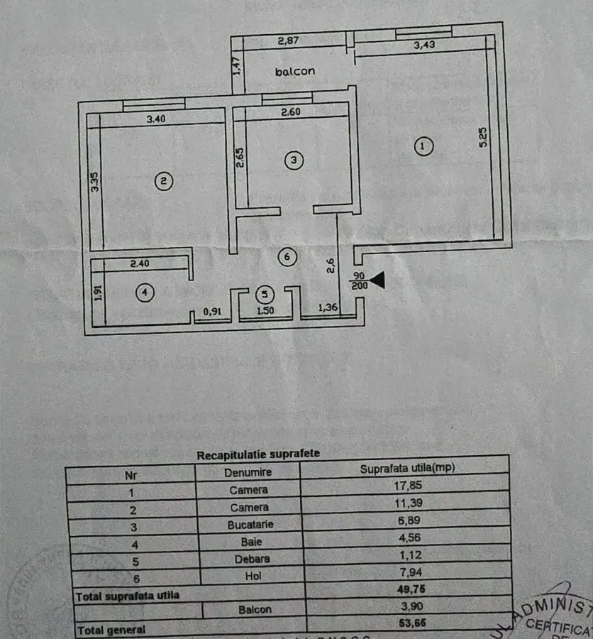 Apartament 2 camere Decomandat | 53 mp | Etaj 2 | Galata | - foto 7