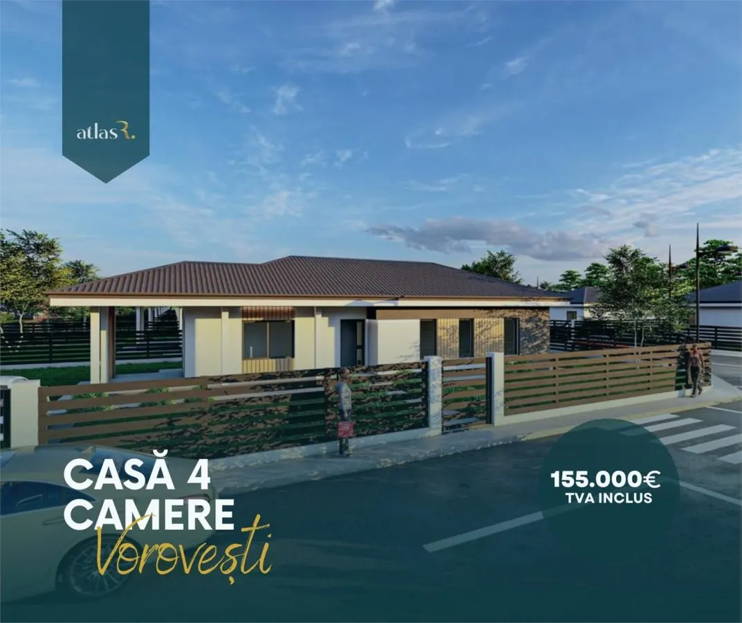 Casa plan parter | Vorovesti | 4 camere | 2 bai | Comision 0 - foto 1