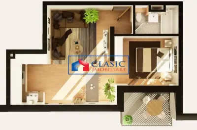 Vanzare apartament o camera cu nisa de dormit zona Intre Lacuri Marasti, Cluj-Napoca - foto 4