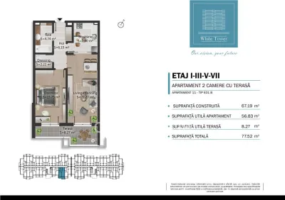 Vanzare apartament 2 camere in bloc nou, 0 comision, zona Bulevardul Bucuresti - foto 1