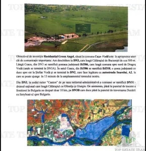 Oportunitate rara, teren intravilan cu proiect aprobat , 12,5 HA, Calarasi-Ceaucu, amplasat in pozitie excelenta - foto 3
