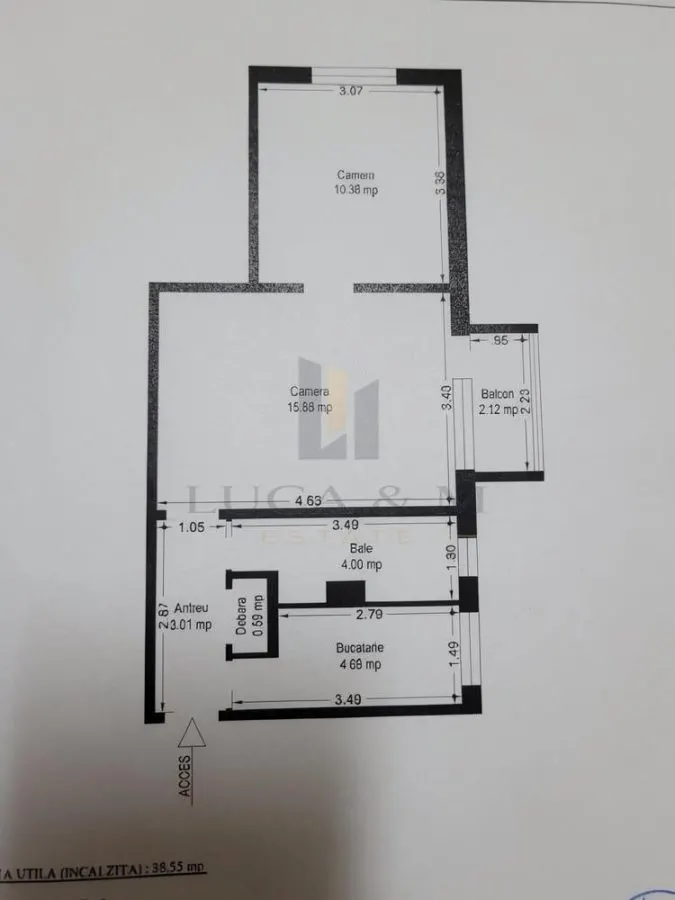 Apartament 2 camere de vanzare â€“ zona Spitalul Judetean - foto 7