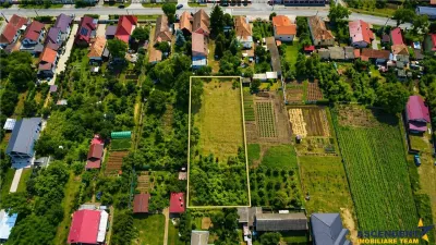 1.409 mp teren intravilan,livada, utilitati, locatie premium: rezidential/ comercial - Santana de Mures