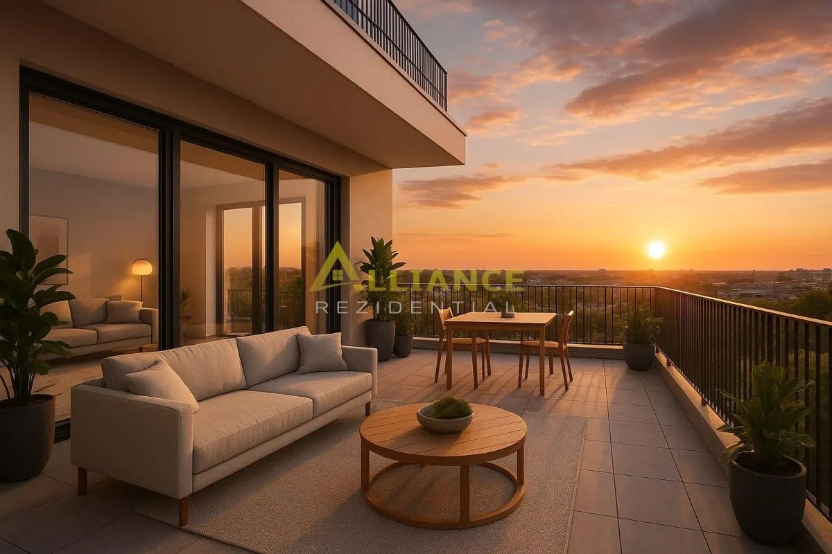 Apartament 2 camere 66 mp cu terasa 76 mp Campus Scolar - foto 1