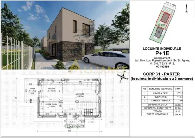 Vila Individuala P+1 Popesti 257 mp Teren - foto 15