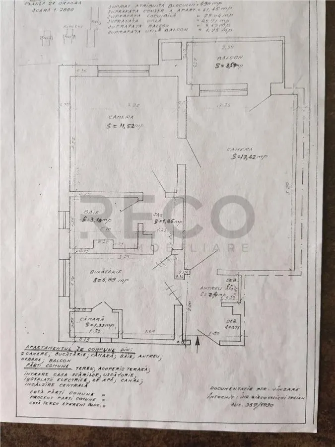 RECO Apartament cu 2 camere Oradea -Cantemir -etaj 3 - foto 11