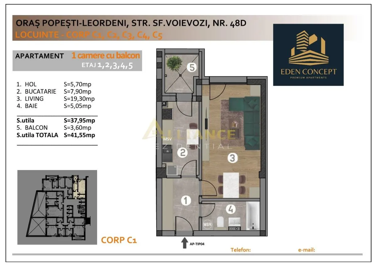 NOU Apartament 2 camere Popesti Leordeni - foto 7