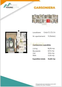 Popesti Metrou Berceni Garsoniera Decomandata - Popesti-Leordeni
