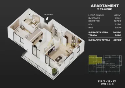 Leoreni Apartament 2 Camere - foto 12