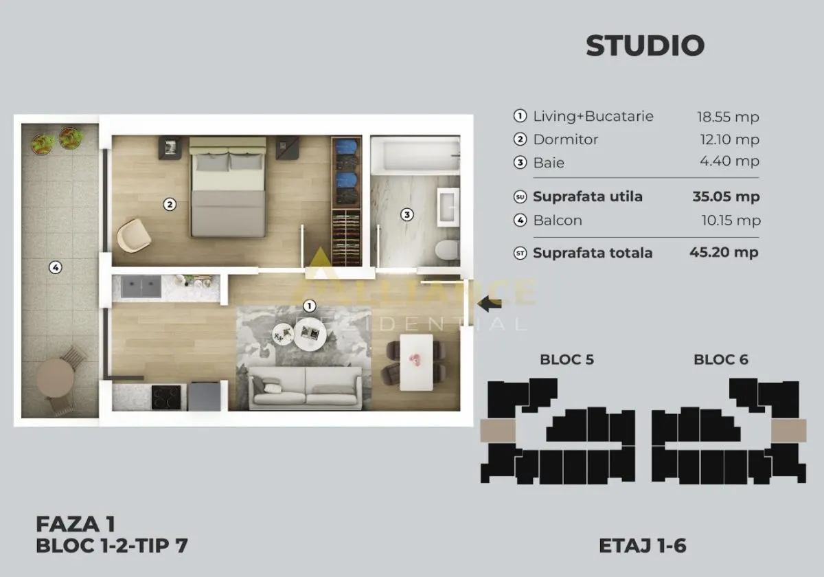 81 Residence - Studio | Acte gata | Metrou Berceni - foto 4