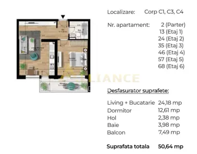 Apartament Tip Studio [ 750m Metrou Berceni ] - foto 7