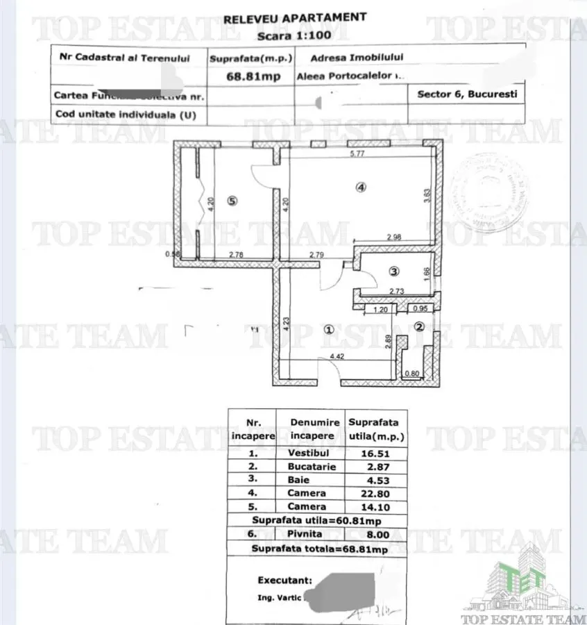 Apartament 2 camere | 61 mp utili | Parter | Cotroceni-Grozavesti | 550 euro/luna - foto 10