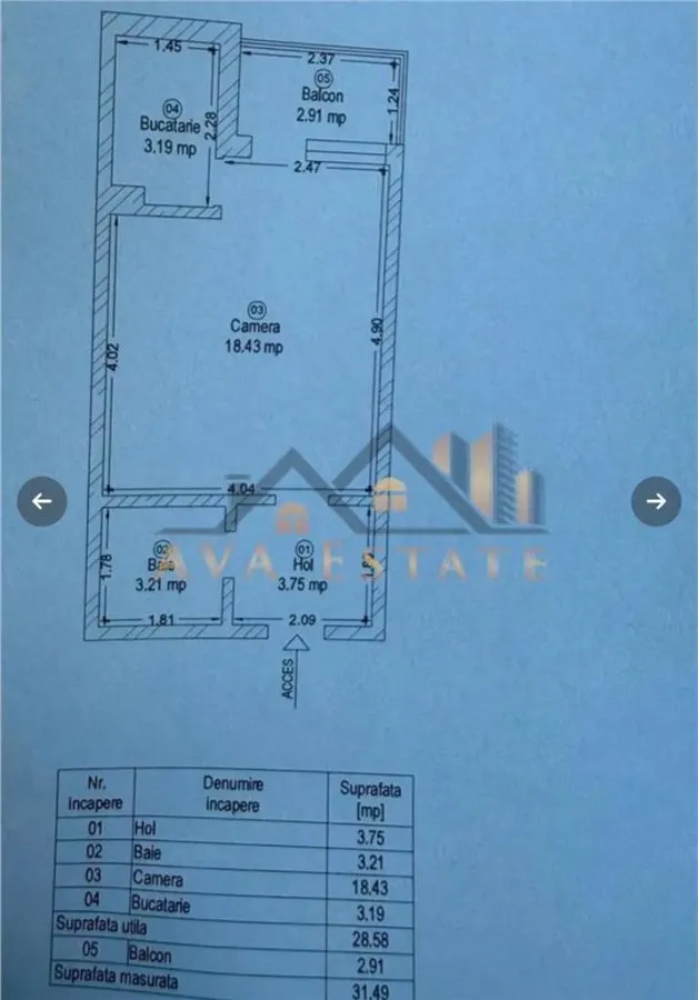 Apartament 1 camera | 32 mp, Et.9 - Zona Circumvalatiunii - foto 9