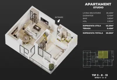 Apartament 2 Camere Nou || Avans Flexibil si Conditii Avantajoase || - foto 5