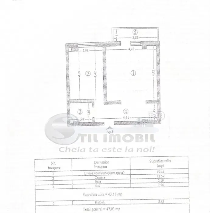 Apartament 2 camere open space + loc de parcare â€“ Aleea Tudor Neculai, CUG - foto 6