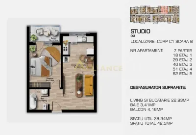 3 camere, 2 bai - Complex rezidential modern - confort, calitate si acces rapid la metrou - foto 7