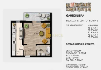 COMISION 0 | 2 camere decomandat | Metrou Berceni | Direct Dezvoltator - foto 8