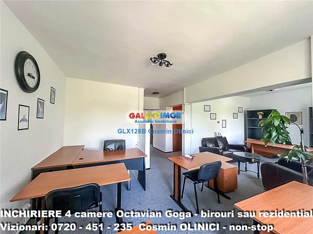 Inchiriere 4 camere Octavian GOGA ideal birouri sau rezidential - foto 1