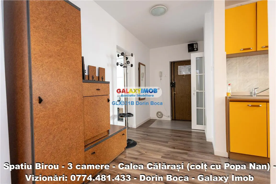 BIROU 3 Camere NEMOBILAT - CALEA CALARASI - Centrala proprie - foto 17